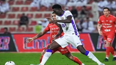 العين يحافظ على تصدره لدوري أدنوك بهدف لكاكو في معقل شباب الأهلي دبي