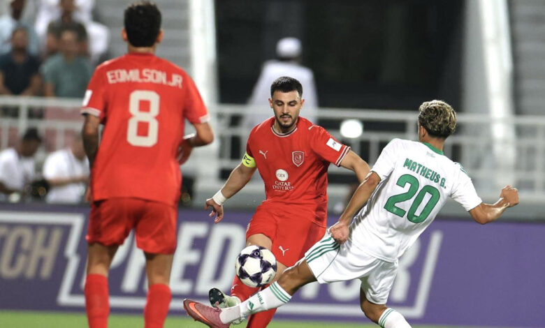 الدحيل يتفادى الهزيمة من الأهلي على أرضه ويُبقي الكفة متساوية