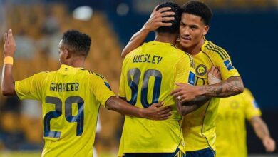 النصر يعبر استقلال دوشنبه بأريحية في غياب رونالدو وحضور جماهيري باهت