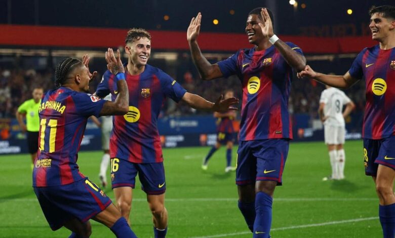 برشلونة يواصل إذلال فالنسيا بسداسية على ملعب يوهان كرويف