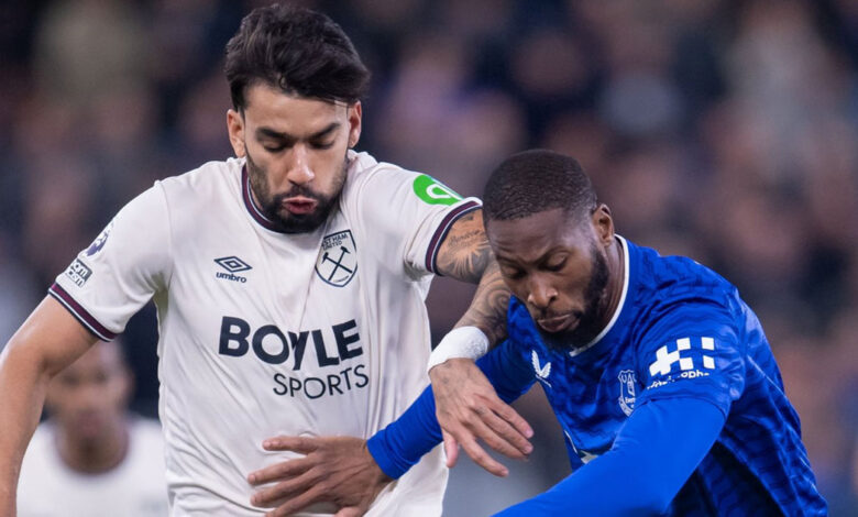 سانتو يفتتح مسيرته مع وست هام بالتعادل أمام إيفرتون في هيل ديكنسون