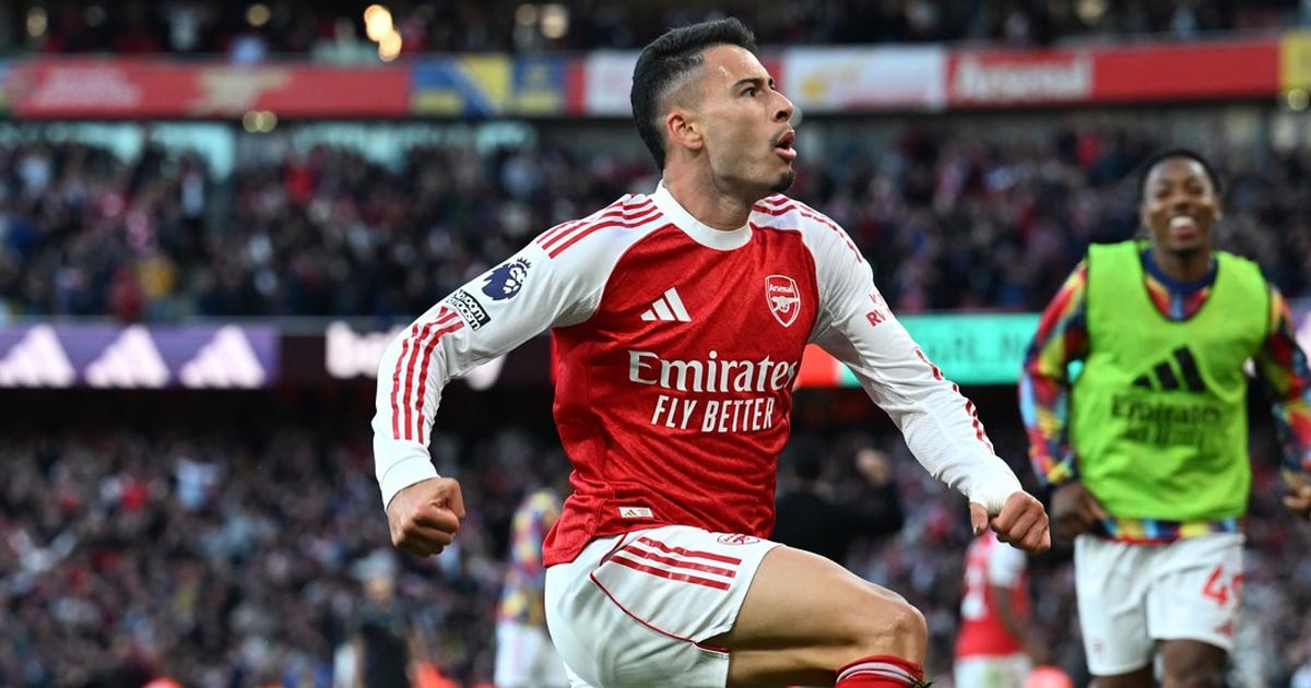 آرسنال يصدم مانشستر سيتي في الوقت القاتل بتسديدة مارتينيلي الماكرة