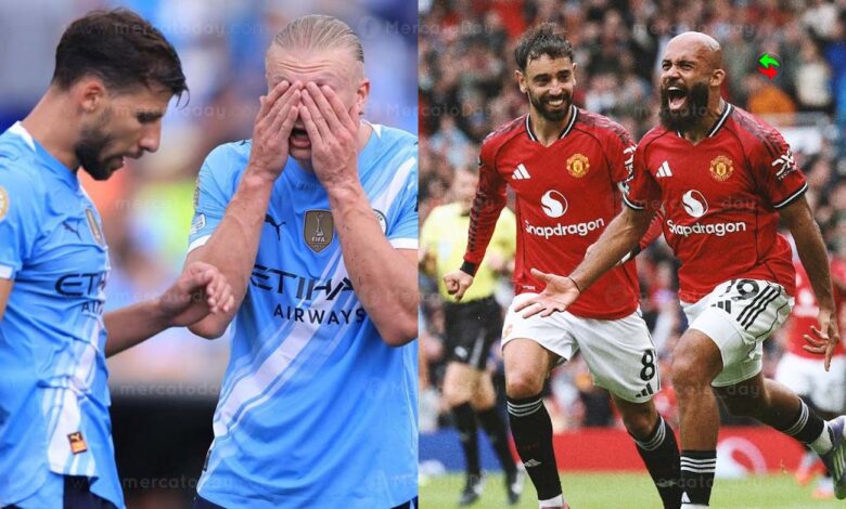 موعد مباراة مانشستر يونايتد ومانشستر سيتي في الدوري الإنجليزي والقنوات الناقلة