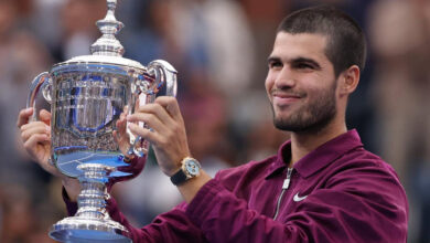 تنس.. ألكاراز يُرغم سينر على رفع الراية البيضاء ويتوج بلقبه الثاني في أمريكا المفتوحة