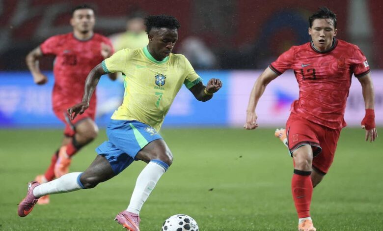 البرازيل تستعيد شخصيتها القديمة مع أنشيلوتي باكتساح كوريا الجنوبية في لقاء ودي