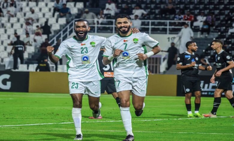 الشباب السعودي بـ 10 لاعبين ينجو من خسارة مؤكدة أمام النهضة العماني في دوري أبطال الخليج