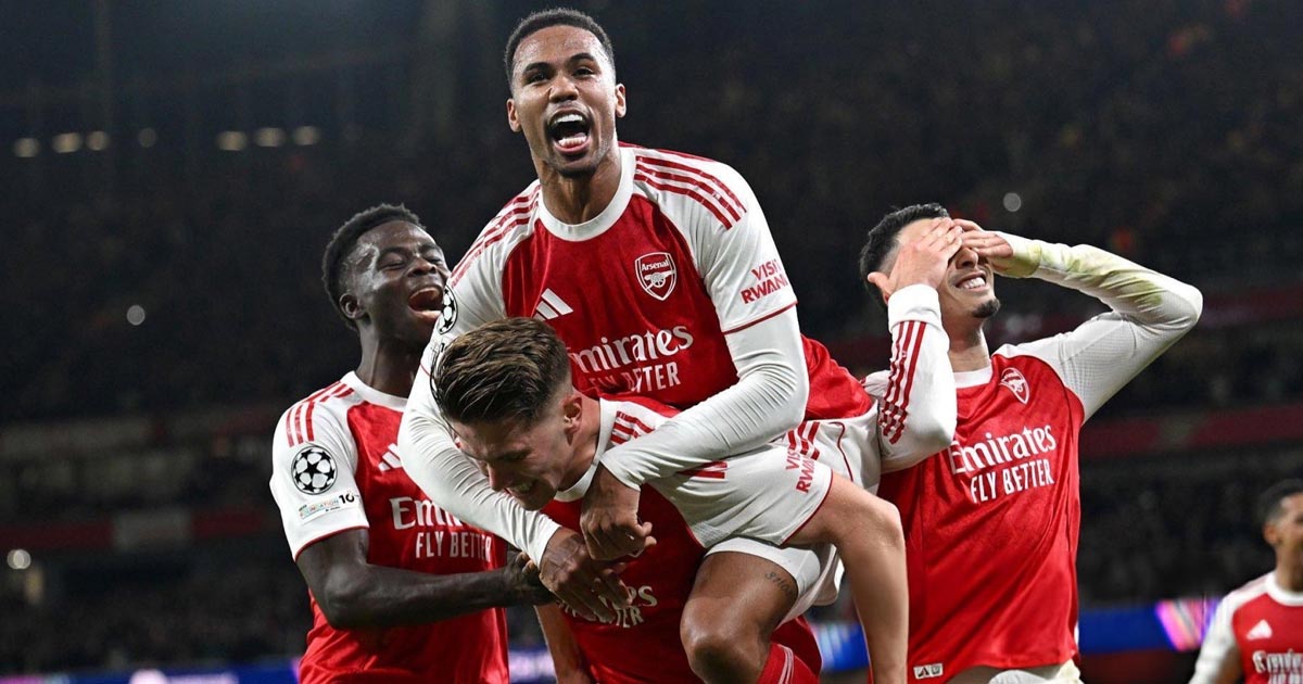 آرسنال يذل أتلتيكو مدريد برباعية ويحتفل بانتصاره المئوي في دوري الأبطال