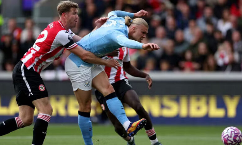 قوة هالاند تحسمها.. مانشستر سيتي يقتنص فوزاً صعباً من برينتفورد خارج الديار