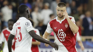 داير يُحبط مانشستر سيتي في الدقيقة الـ90 ويمنح موناكو نقطة ثمينة