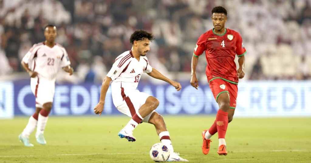 جانب من مباراة قطر ضد عمان بتصفيات كأس العالم 8 أكتوبر 2025