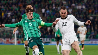 هدف بالصدفة من وولتيماده يُنهي صمود أيرلندا الشمالية ويمنح ألمانيا الصدارة