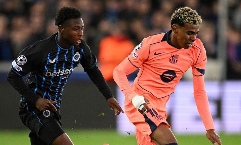 برشلونة يهرب بنقطة من كلوب بروج بعد ليلة عصيبة