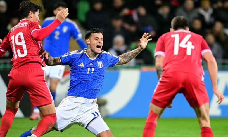 إيطاليا تكسر صمود مولدوفا في اللحظات الأخيرة وتعود بانتصار ثمين