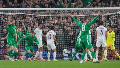 رونالدو يُطرد وباروت يتألق.. آيرلندا تُمهّد طريقها نحو المونديال بفوزٍ ثمين على البرتغال