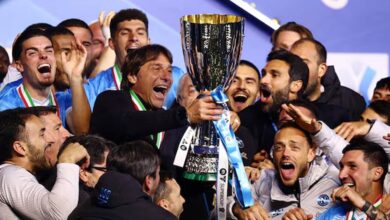 السادسة لكونتي.. نابولي يقهر بولونيا ويتوج بالسوبر الإيطالي في الرياض