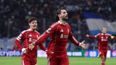 ليفربول يواصل نتائجه القوية أوروبيًا بالتفوق على مارسيليا بثلاثية