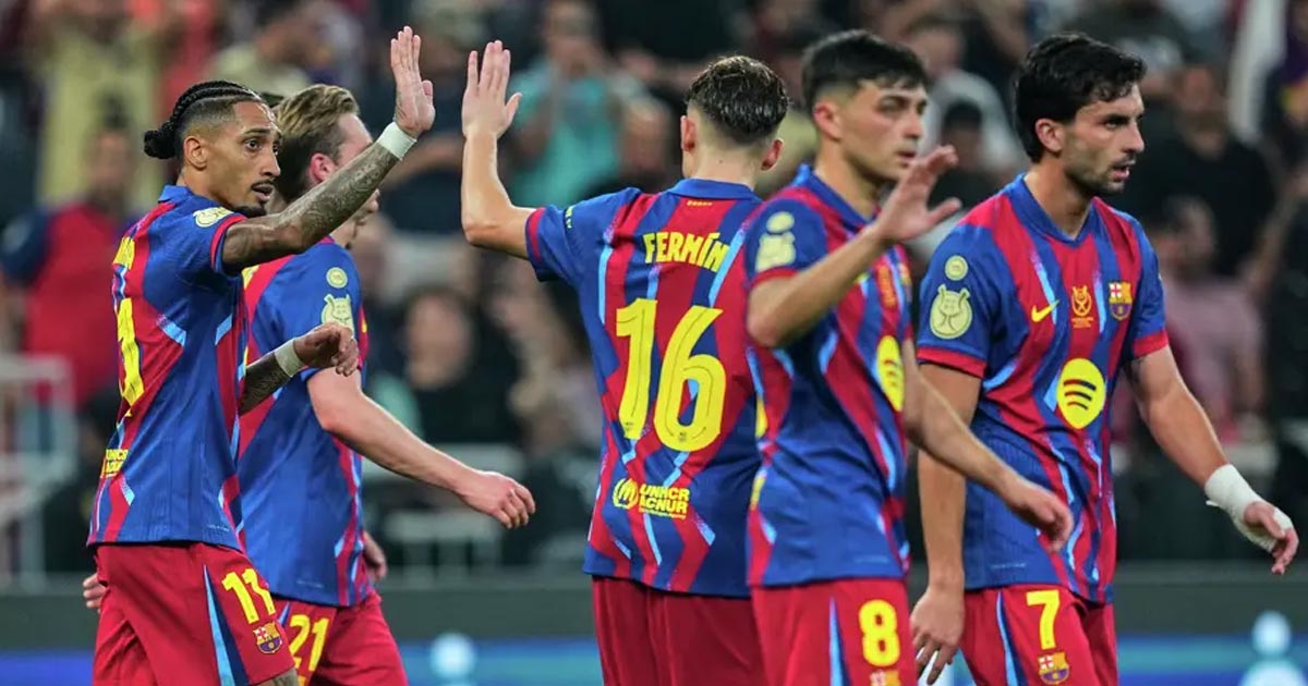 رباعية في 16 دقيقة.. برشلونة يسحق بلباو ويبلغ نهائي كأس السوبر الإسباني