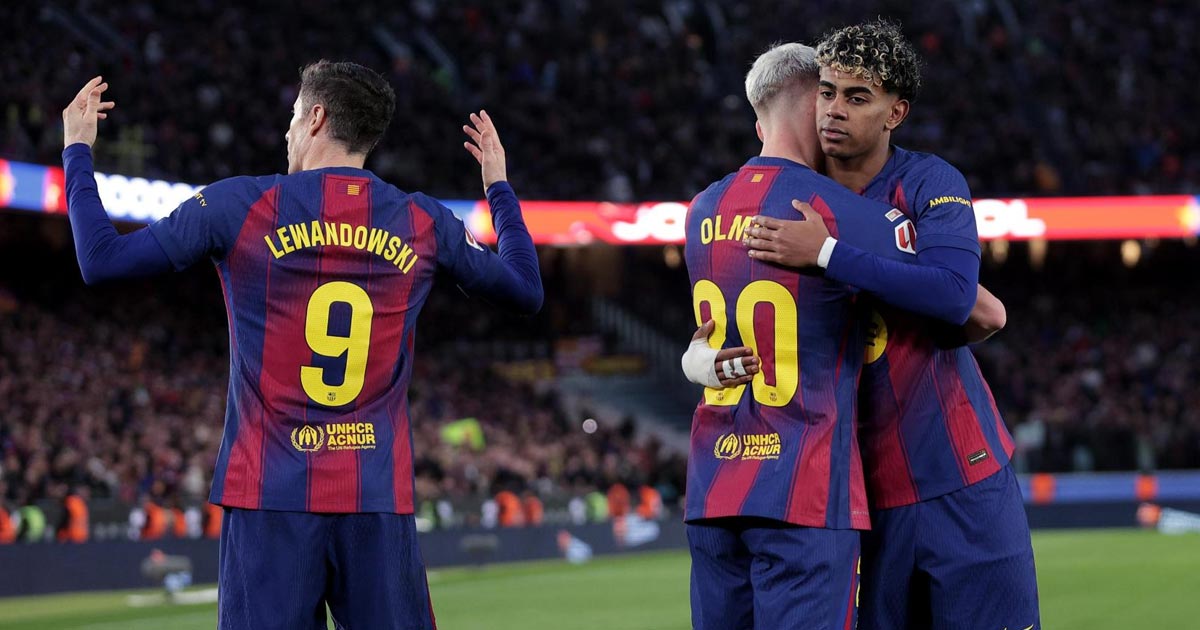 شوط أول صعب وثلاثية حاسمة.. برشلونة يقهر أوفييدو ويعتلي الصدارة مجددًا