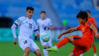 تعادل سلبي يحسم مواجهة العراق والصين في كأس آسيا تحت 23 عامًا