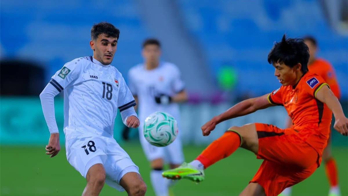 تعادل سلبي يحسم مواجهة العراق والصين في كأس آسيا تحت 23 عامًا