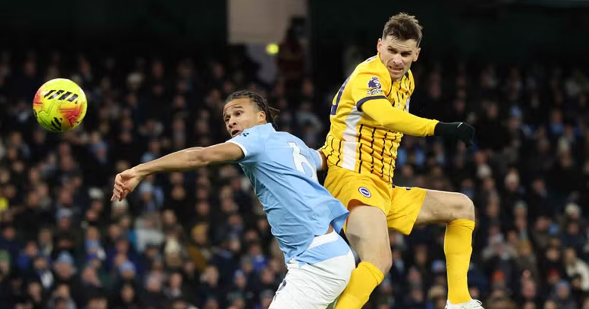 برايتون يُجبر مانشستر سيتي على التعادل الثالث تواليًا ويمنح آرسنال هدية ثمينة