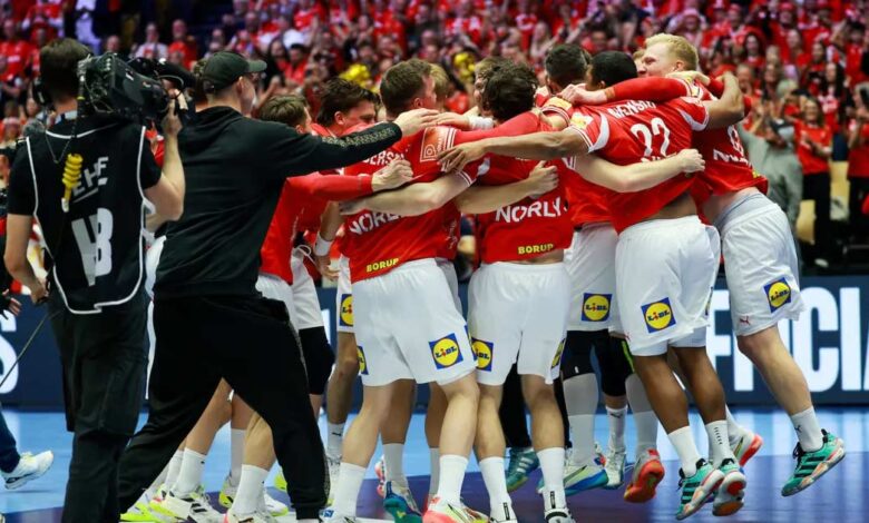 كرة يد.. الدنمارك تنهي انتظار دام 14 عامًا وتظفر بلقب أوروبا بالفوز على ألمانيا
