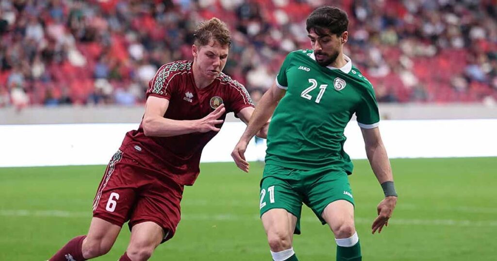 لقطة من مباراة سوريا ضد بيلاروسيا الودية - 5 يونيو 2026